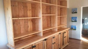 Reclaimed Wood Study Cupboard / Bookshelf
